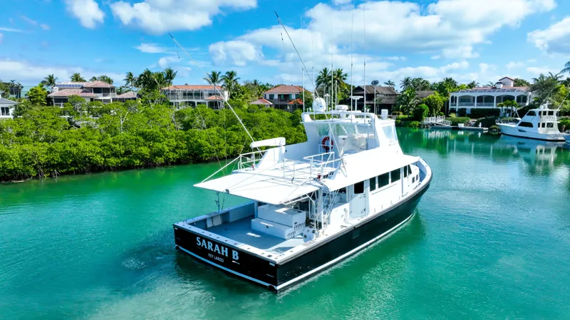 Sarah B Yacht Photos Pics Custom Carolina 58 Dixon Marine yacht, 2007, cruising in a scenic tropical waterway.