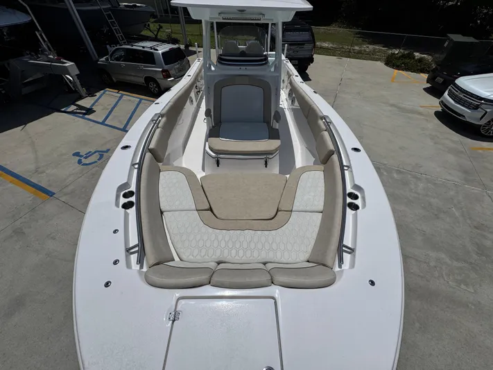  Yacht Photos Pics 2022 Sea Fox 288 Commander boat with spacious seating and sleek design.