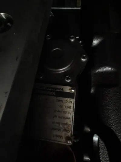 Siman H Yacht Photos Pics Close-up of engine component in 2020 Beneteau Oceanis 46.1 yacht.