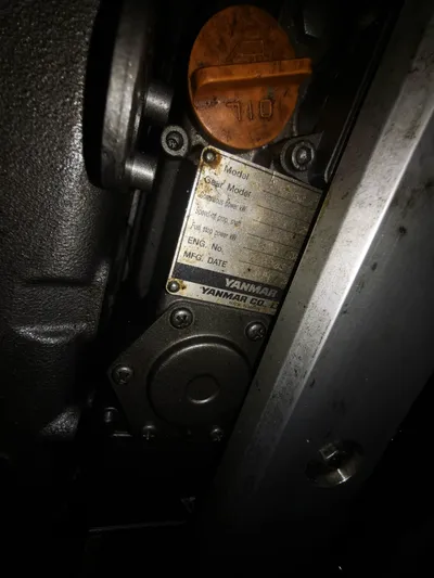 Siman H Yacht Photos Pics Yanmar engine detail on 2020 Beneteau Oceanis 46.1 sailboat.