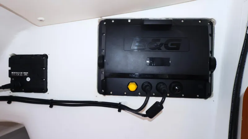  Yacht Photos Pics B&G navigation equipment on 2020 J Boats J/99 interior wall.