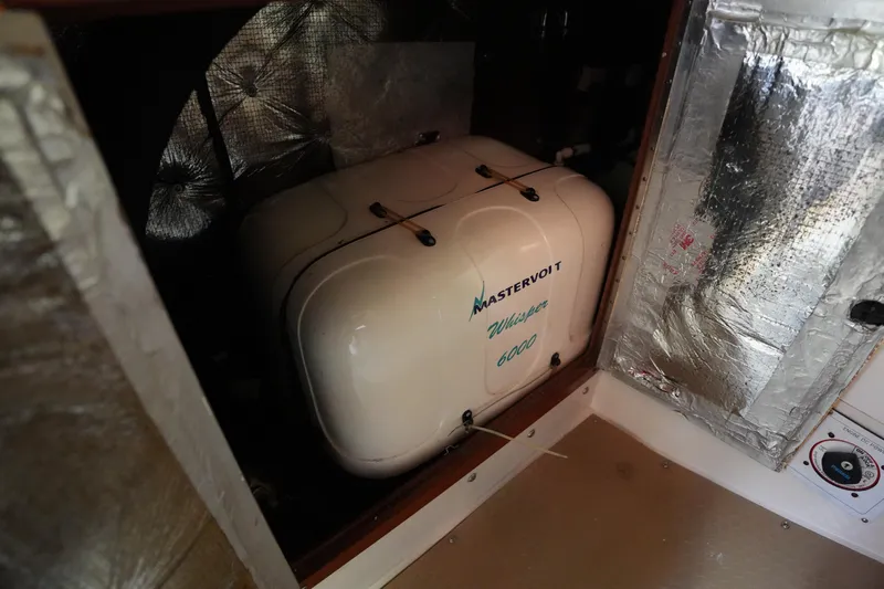 Summer Breeze Yacht Photos Pics Mastervolt Whisper 6000 generator in 2002 Catalina 42 Mark II yacht engine room.