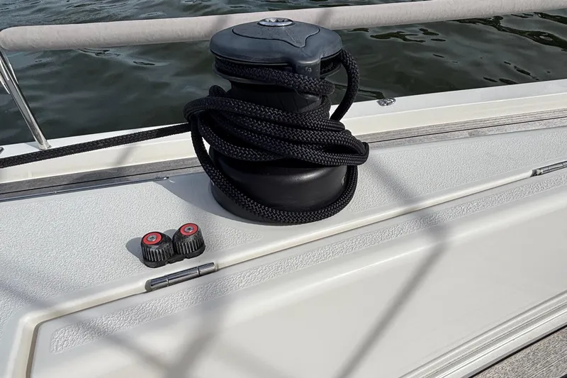 Katara Yacht Photos Pics Winch and rope on 2023 X-Yachts X4³ MkII sailboat deck.