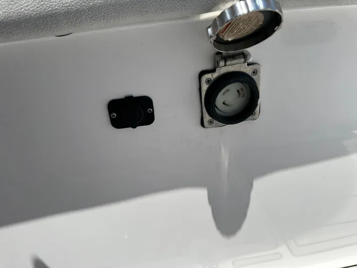  Yacht Photos Pics 2023 Sea Fox 368 Commander boat power outlet and switch detail.