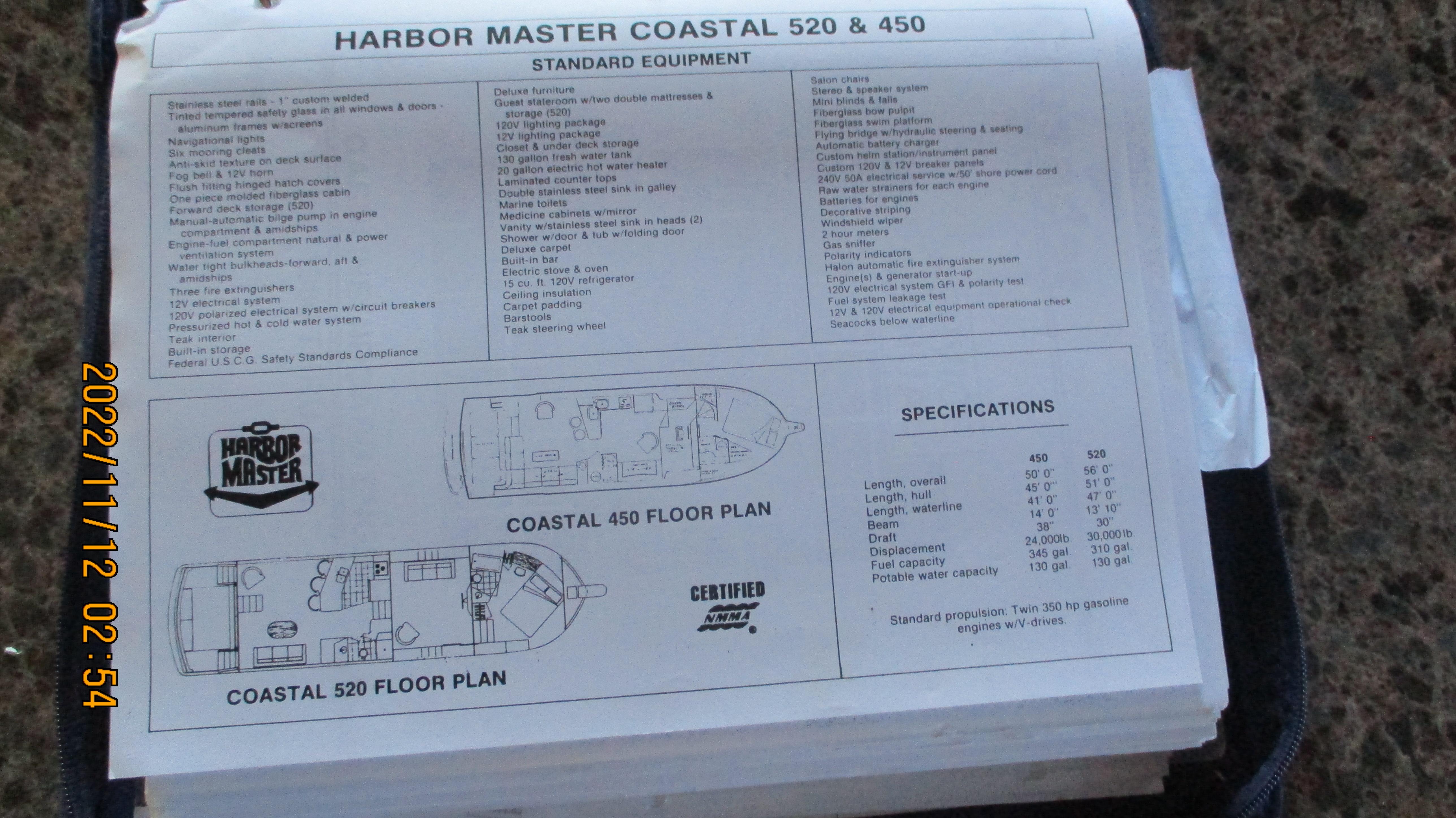 1989 Harbor Master 455MY