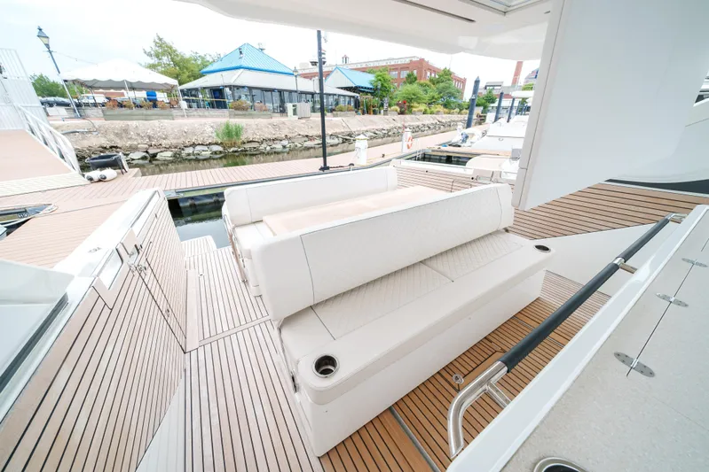 Yacht Photos Pics 2024 Jeanneau DB43 Outboard yacht with spacious deck and comfortable seating.