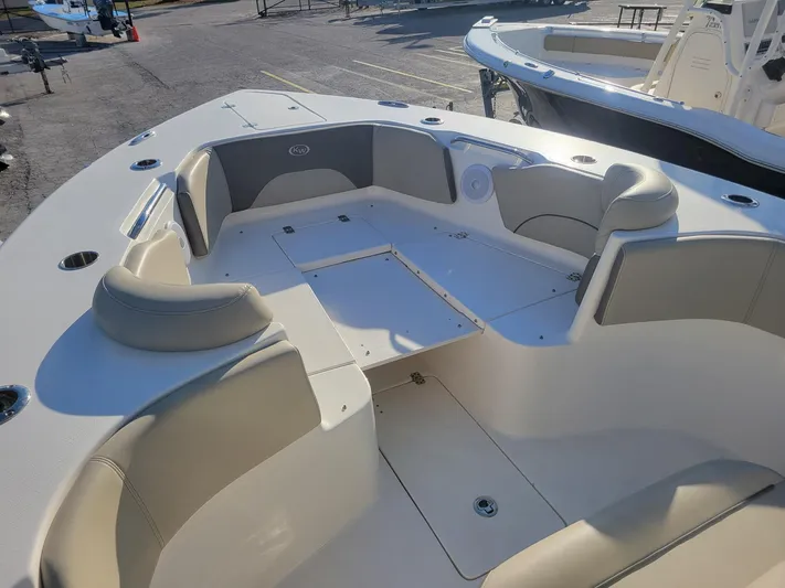  Yacht Photos Pics 2022 Key West 263 FS boat with spacious seating and modern design.