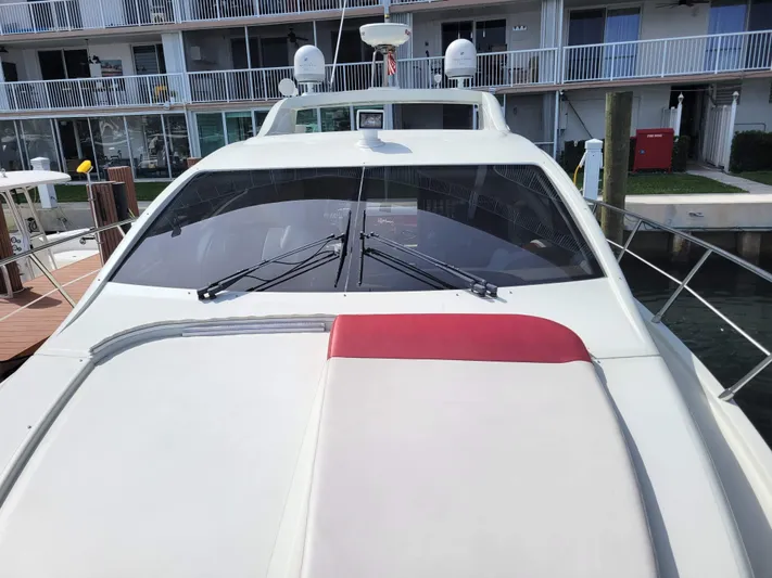 Fantasia 04 Yacht Photos Pics 2009 Azimut 43S yacht docked, showcasing sleek design and modern features.