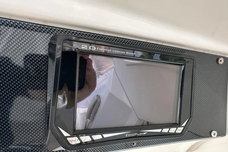 2009 Riviera 47 Yacht Photos Pics EchoPilot 2D forward-looking sonar on 2009 Riviera 47 Enclosed Flybridge Series II.