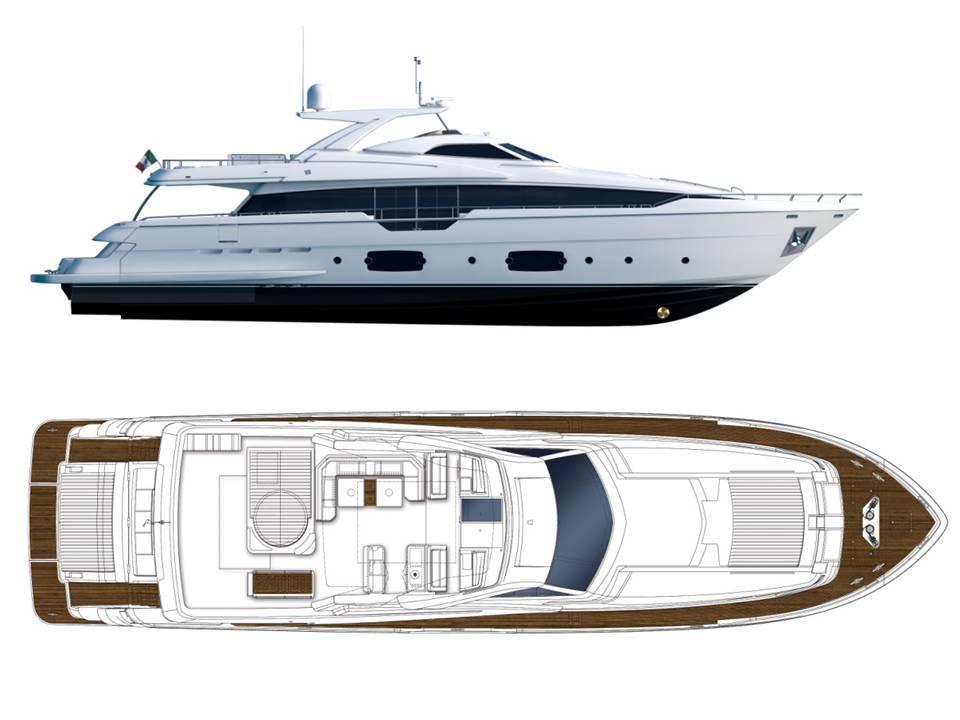 2014 Ferretti Yachts 960 Raised Pilothouse