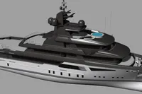 Luxurious 2026 custom motor yacht with sleek design and modern amenities.