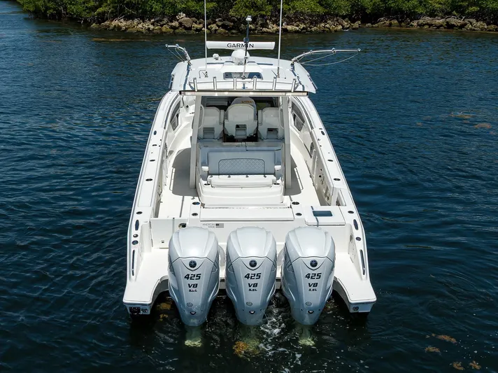 Reel Deal Yacht Photos Pics Pursuit 37 REEL DEAL - Aft Aerial Profile