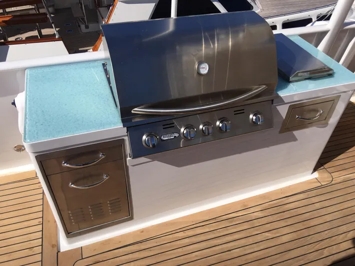 Sovereign Lady Yacht Photos Pics and a bar b q