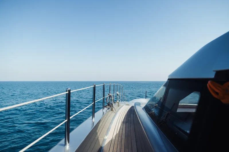  Yacht Photos Pics Sanlorenzo 40Alloy yacht cruising on open sea, 2018 model, sleek design.