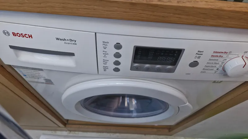  Yacht Photos Pics Bosch Avantixx washer dryer in a Princess V57 yacht, 2012 model.