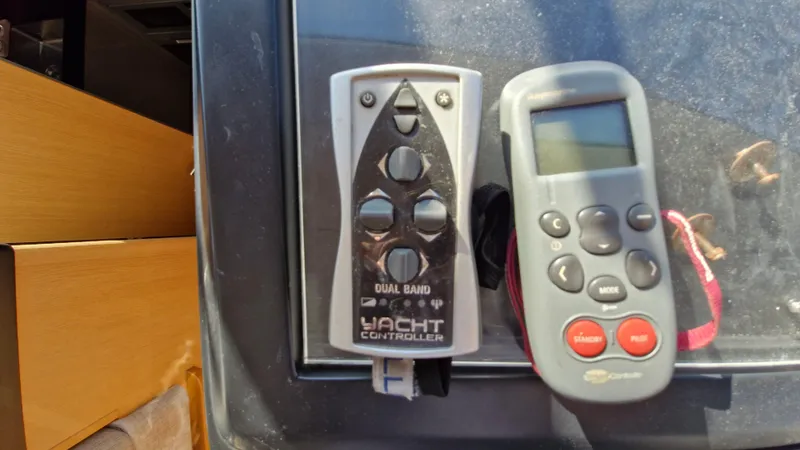  Yacht Photos Pics Dual-band yacht controller and remote on a Princess V57 yacht, 2012 model.
