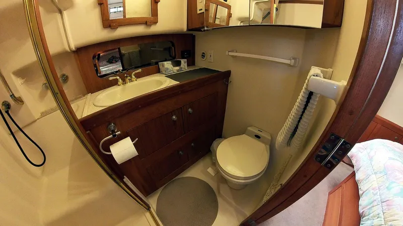 This Is What Yacht Photos Pics Master Head Vanity and Toilet