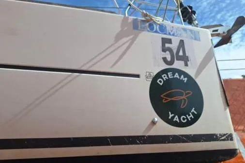 Bermuda Yacht Photos Pics Dufour 412 Grand Large 2017 yacht with "Dream Yacht" logo and number 54.