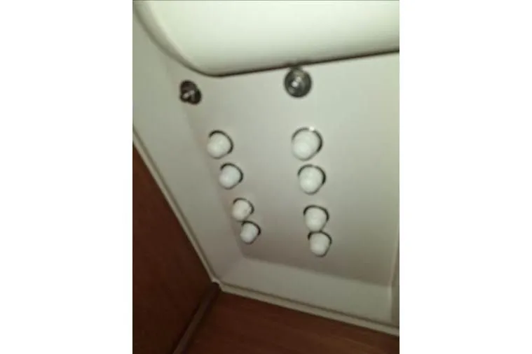 Bermuda Yacht Photos Pics Control panel on 2017 Dufour 412 Grand Large yacht interior.