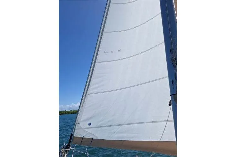 Bermuda Yacht Photos Pics Sailing on a 2017 Dufour 412 Grand Large with clear blue skies.