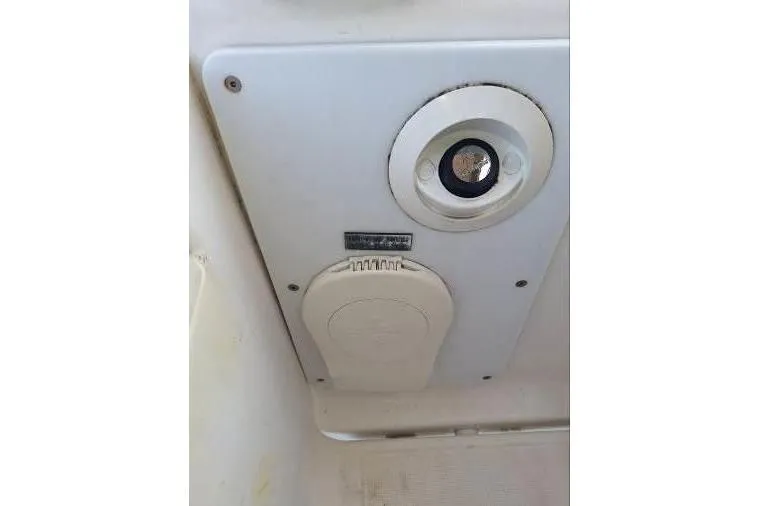 Bermuda Yacht Photos Pics Ceiling light fixture on a 2017 Dufour 412 Grand Large yacht.