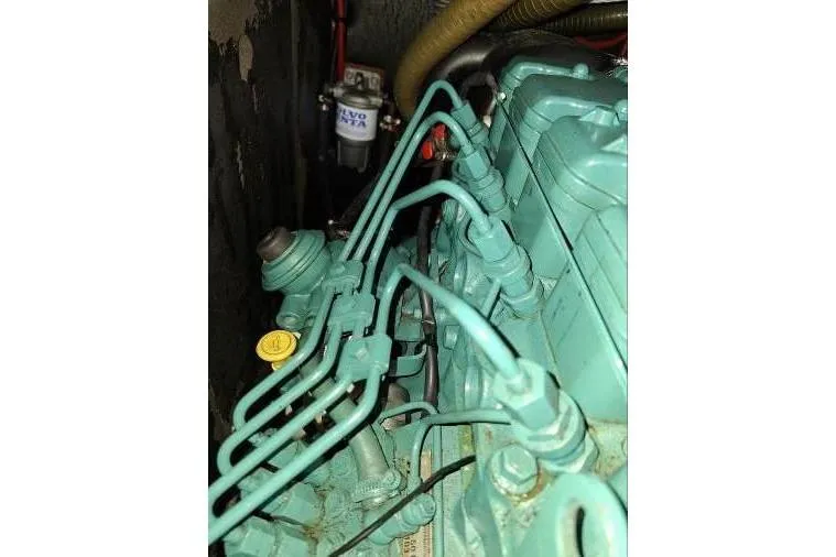 Bermuda Yacht Photos Pics Engine components of a 2017 Dufour 412 Grand Large sailboat.