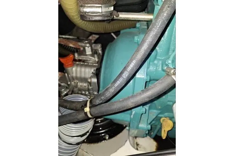 Bermuda Yacht Photos Pics Engine components of a 2017 Dufour 412 Grand Large sailboat.