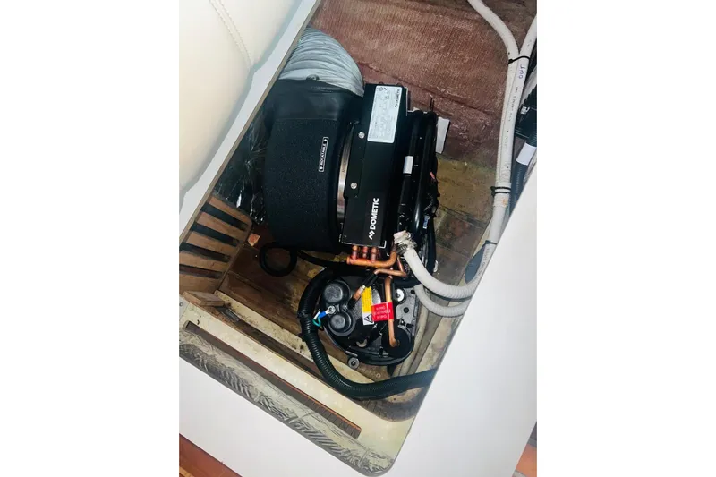  Yacht Photos Pics Engine compartment of a 2007 Tiara Yachts 3600 Open, featuring Dometic equipment.