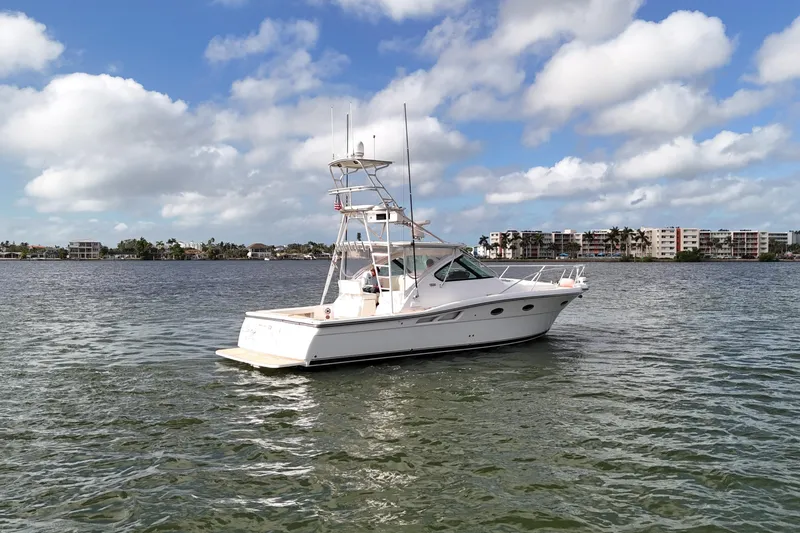  Yacht Photos Pics 2007 Tiara Yachts 3600 Open on calm water under a partly cloudy sky.