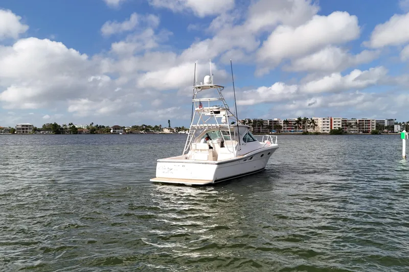  Yacht Photos Pics 2007 Tiara Yachts 3600 Open on calm water under a partly cloudy sky.