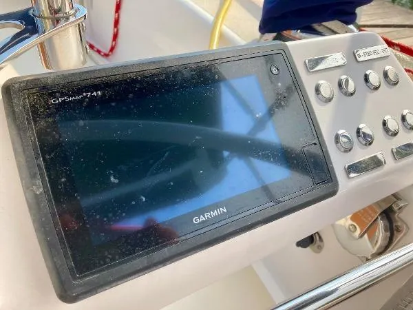 Tangaroa Yacht Photos Pics Garmin GPSMAP 741 on 2015 Tartan 4000 yacht dashboard.