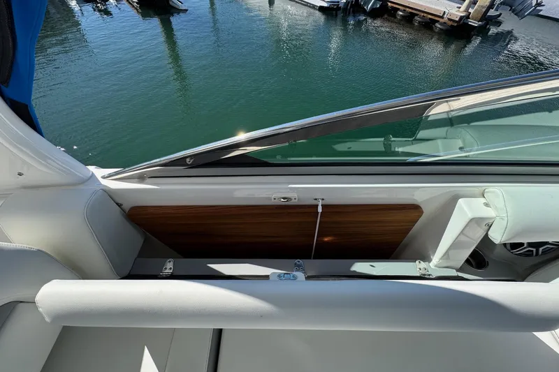 33 Xo Best Deals Of The Year!!1 Yacht Photos Pics 2026 Regal 33 XO boat interior with sleek seating and water view.