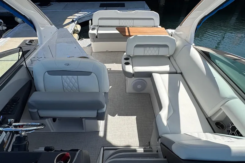 33 Xo Best Deals Of The Year!!1 Yacht Photos Pics 2026 Regal 33 XO boat interior with luxurious seating and modern design.