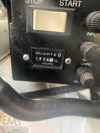 No Fly Zone Yacht Photos Pics Hour meter showing 766.1 hours on a 2003 Sea Ray 340 Sundancer boat.