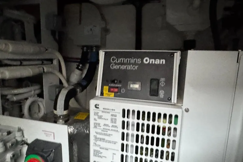  Yacht Photos Pics Cummins Onan generator in 2021 Princess F45 yacht engine room.