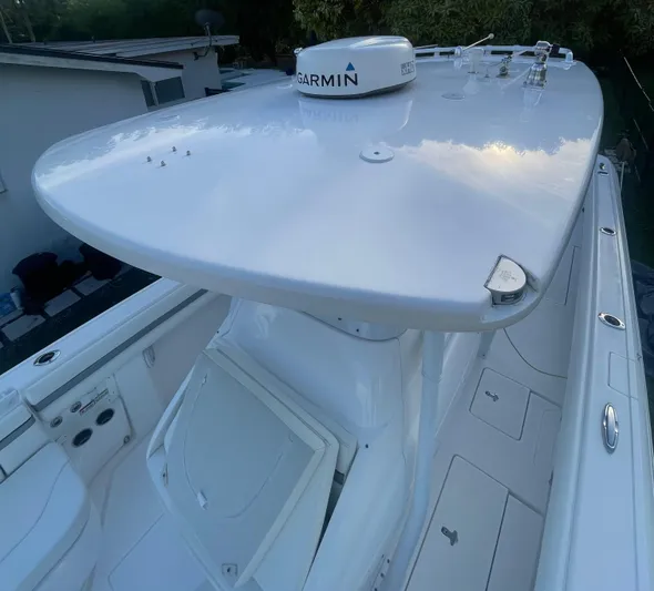  Yacht Photos Pics 2016 Intrepid 327 Center Console boat with Garmin navigation system.