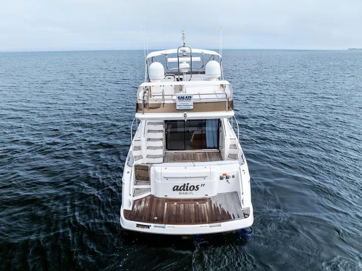 Adios IV Yacht Photos Pics 2009 Princess 54 Flybridge- ADIOS IV- Transom