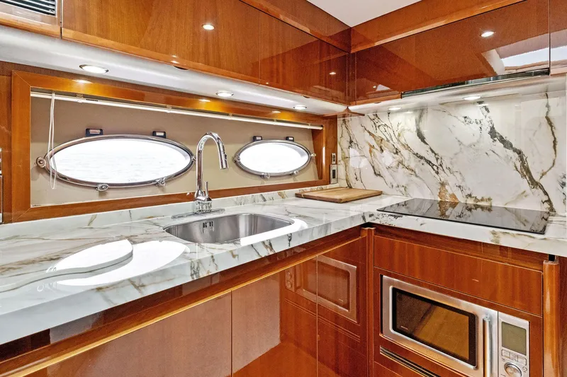 Adios IV Yacht Photos Pics 2009 Princess 54 Flybridge- ADIOS IV- Galley