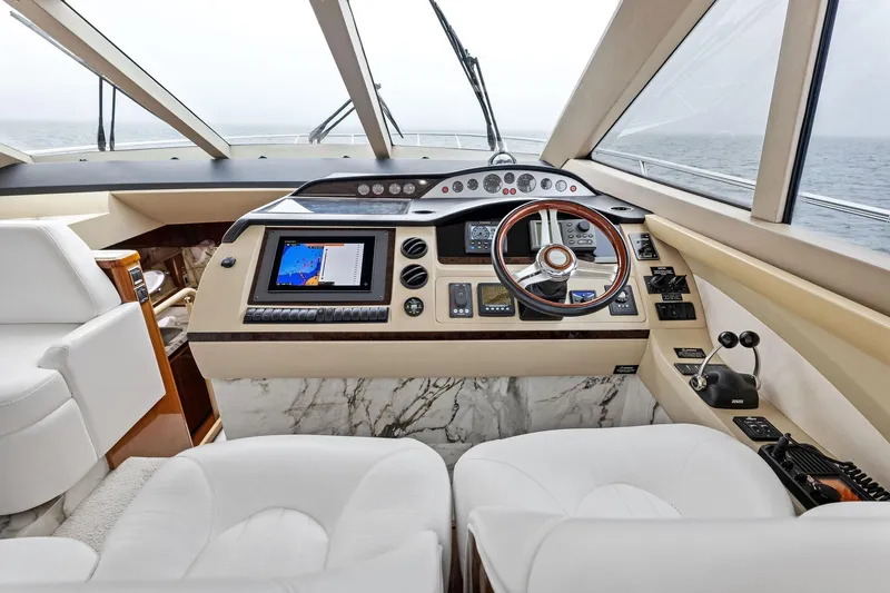 Adios IV Yacht Photos Pics 2009 Princess 54 Flybridge- ADIOS IV- Helm