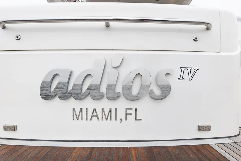 Adios IV Yacht Photos Pics 2009 Princess 54 Flybridge- ADIOS IV- Transom