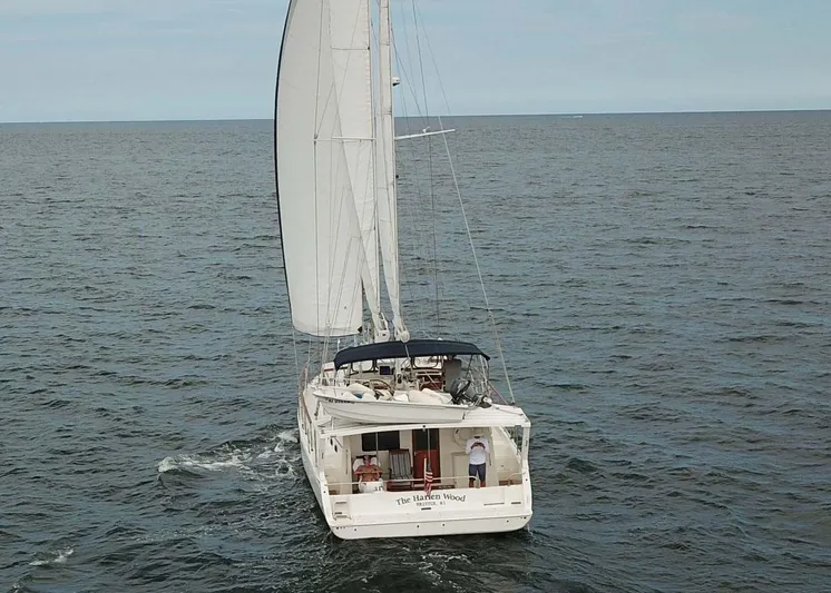 The Harlen Wood Yacht Photos Pics Sailing yacht Shannon 53 HPS, 2010 model, cruising on open sea.