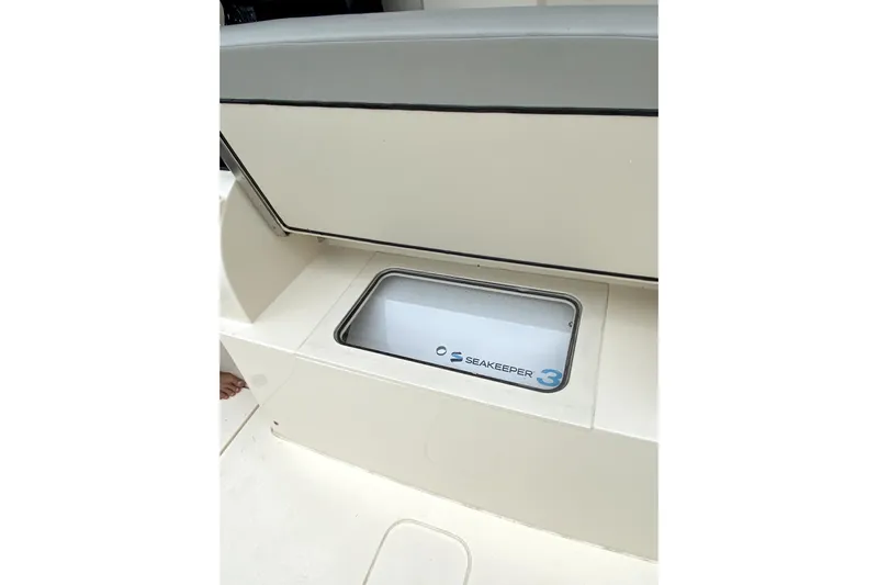  Yacht Photos Pics 2020 Scout 355 LXF boat with Seakeeper 3 stabilization system.