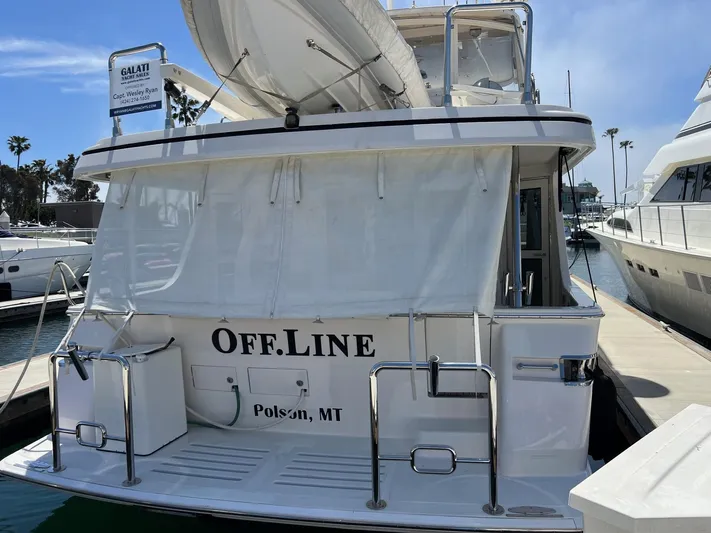 Off Line Yacht Photos Pics Luxury yacht "Off.Line" docked, Symbol PHMY 2007 model, Polson, MT.