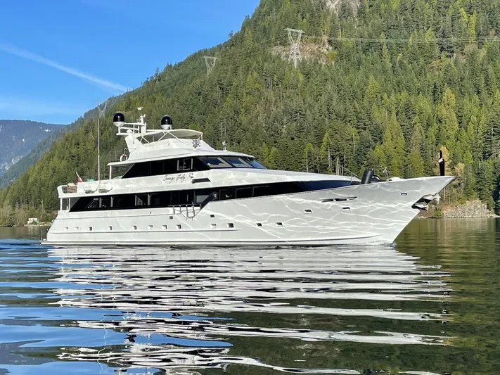 Sovereign Lady Yacht Photos Pics 123 Broward tri-deck