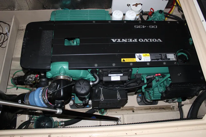  Yacht Photos Pics Volvo Penta engine in 2016 Cutwater 30 Command Bridge boat.