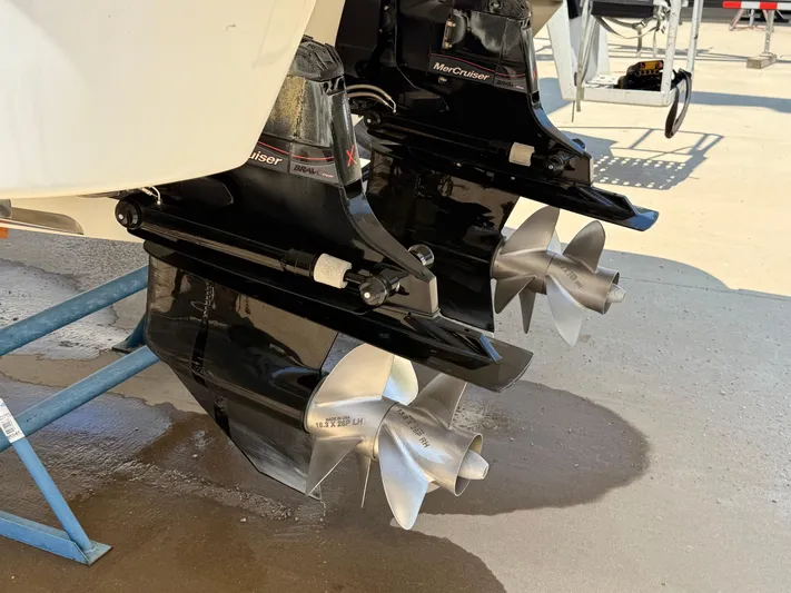  Yacht Photos Pics 2023 Formula 350 Crossover Bowrider I/O with dual MerCruiser propellers.