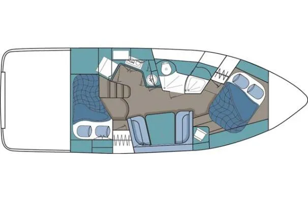 Iris Yacht Photos Pics Manufacturer Provided Image: Standard layout.