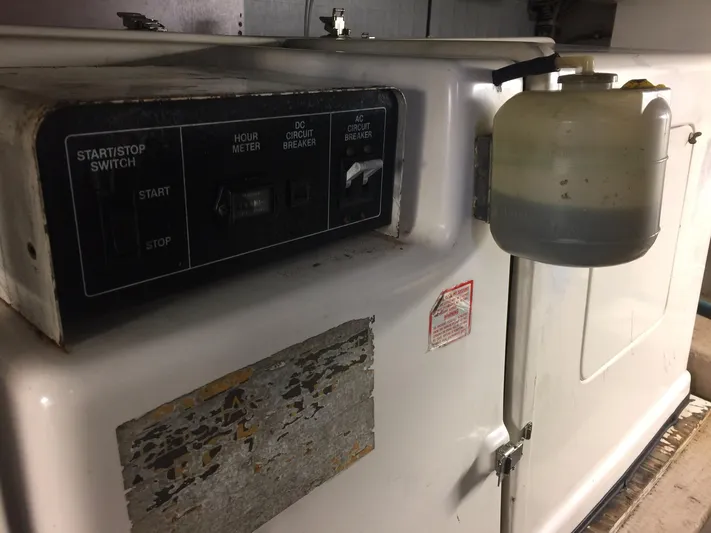  Yacht Photos Pics Generator control panel on a 1989 Viking 41 Sportfish Convertible boat.