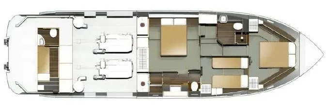  Yacht Photos Pics Fairline Squadron 58 - Layout