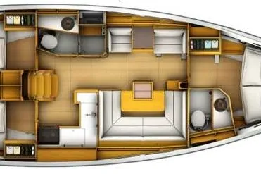  Yacht Photos Pics 2013 Jeanneau Sun Odyssey 409 Layout
